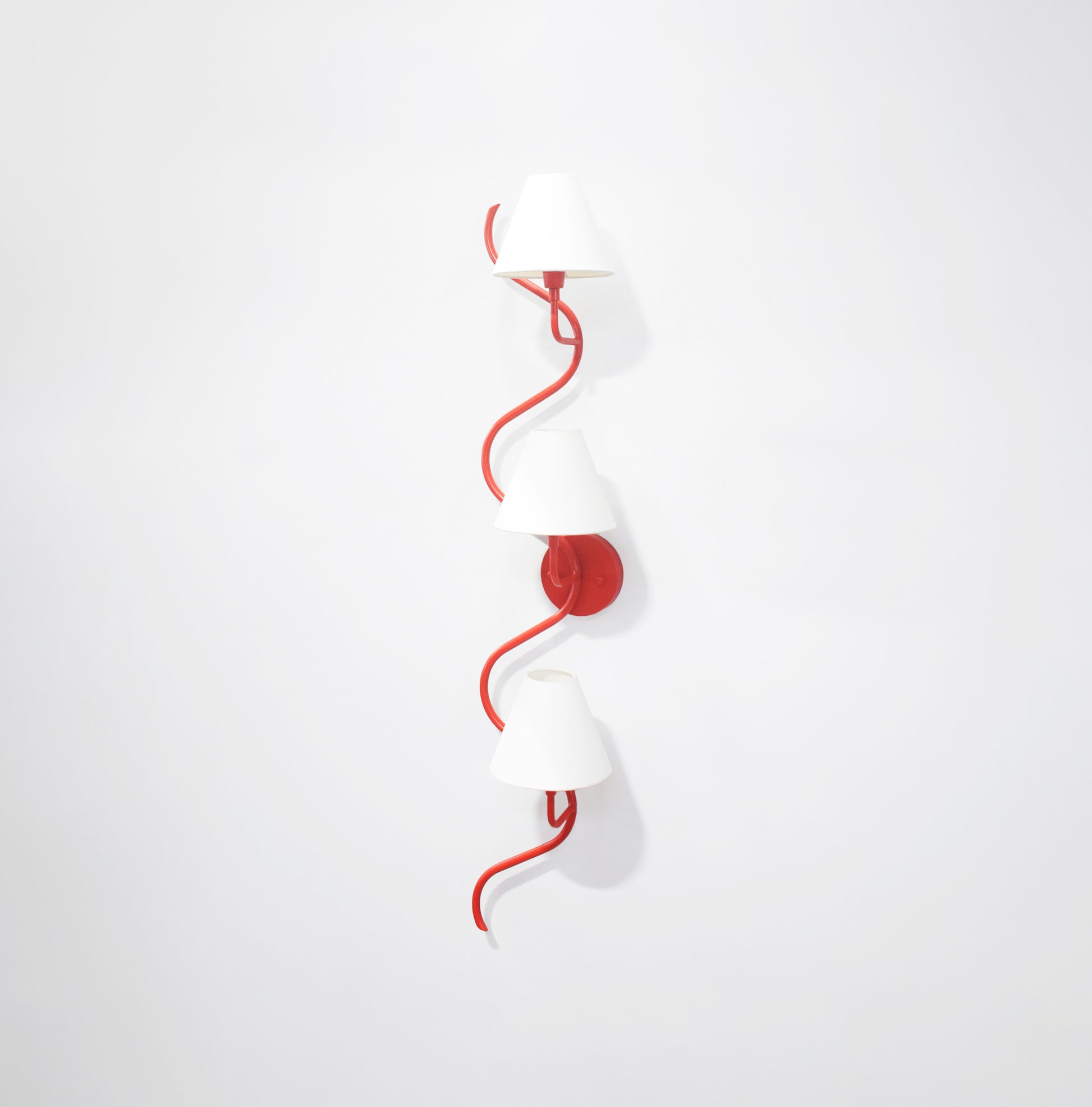 Stylish Vertical Red Wall Lamps for Modern Interiors
