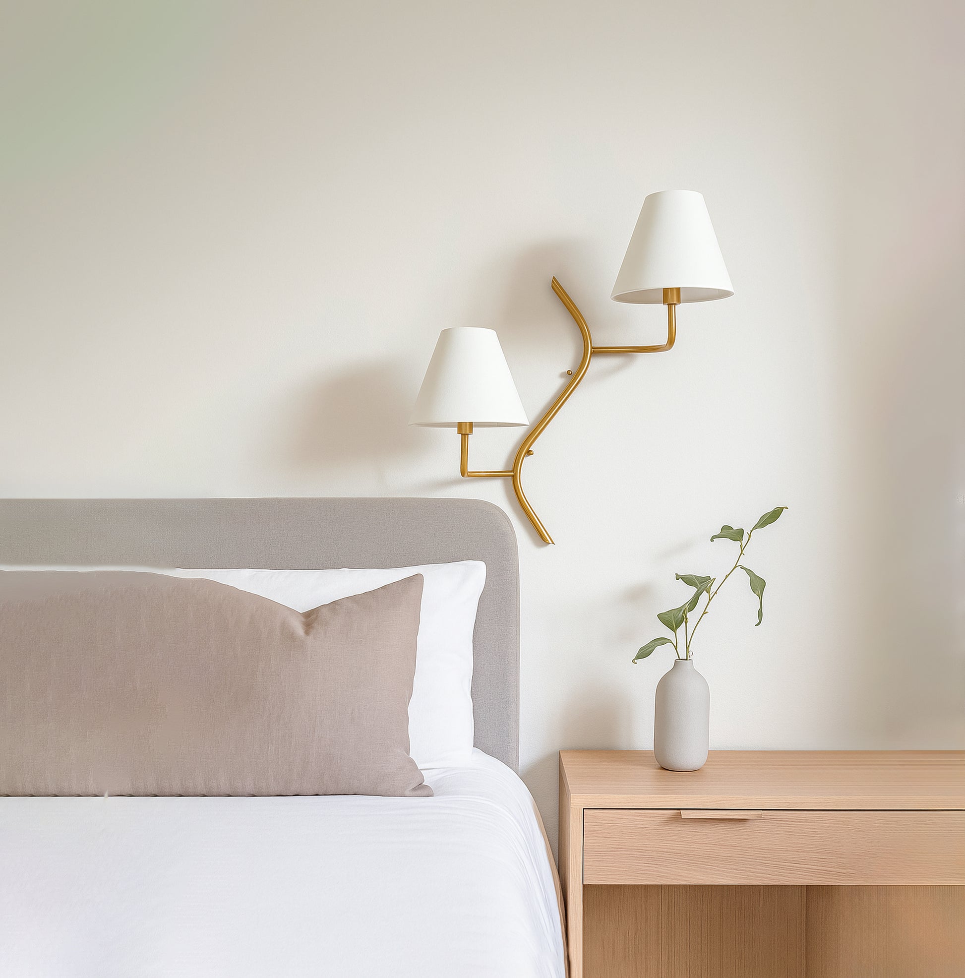 Unique Golden Wall Lamps: A Dual Touch of Elegance