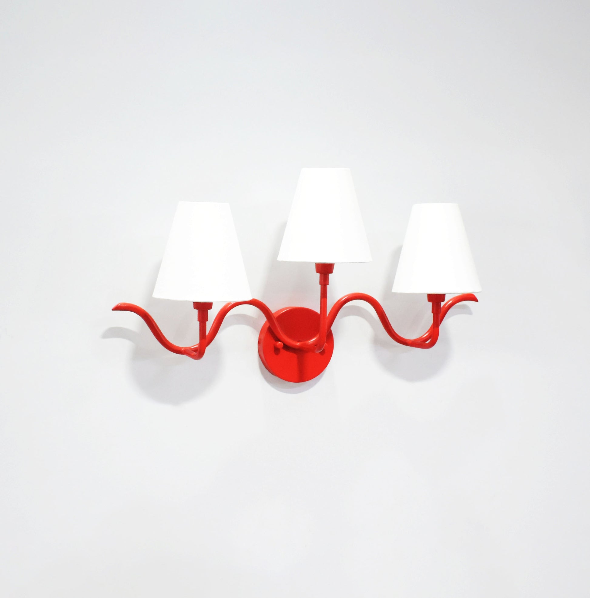 Unique Red Wall Lamps: Dual Shades for a Bold Look