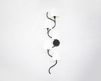 Transform Your Room with a Black Five Lamp Vertical Fixture