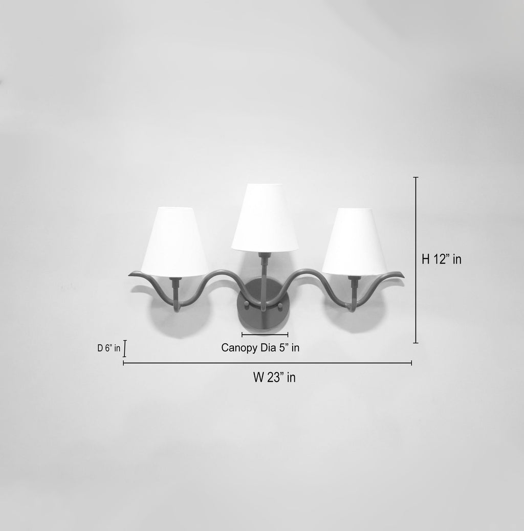 Unique Red Wall Lamps: Dual Shades for a Bold Look