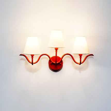 Unique Red Wall Lamps: Dual Shades for a Bold Look