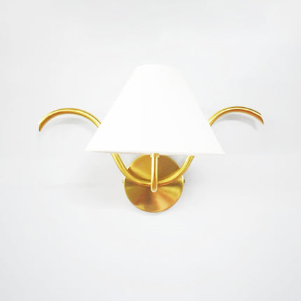 Wall Lamps with Canopy in Elegant Gold Finish