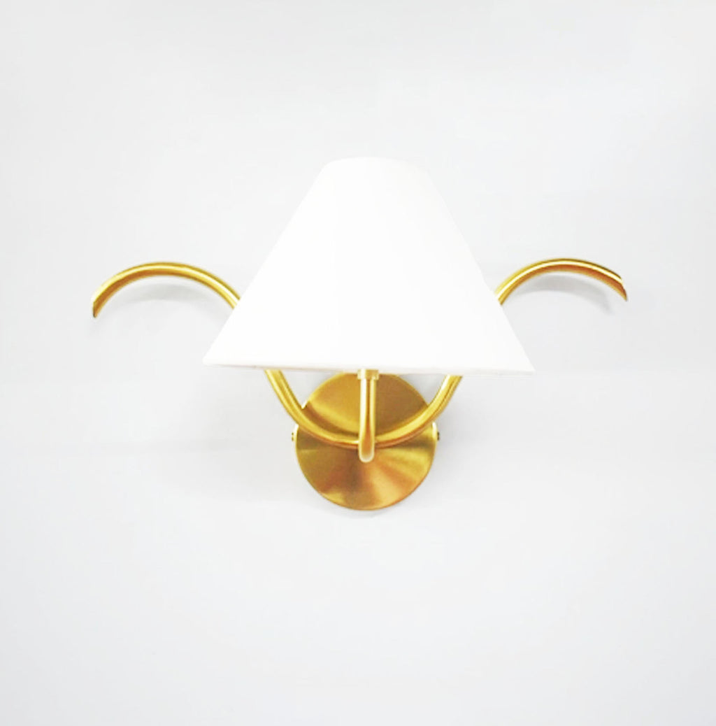 Wall Lamps with Canopy in Elegant Gold Finish