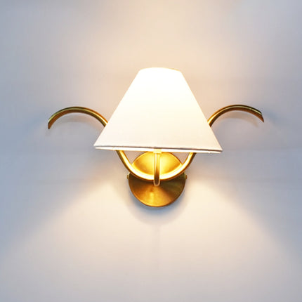 Wall Lamps with Canopy in Elegant Gold Finish