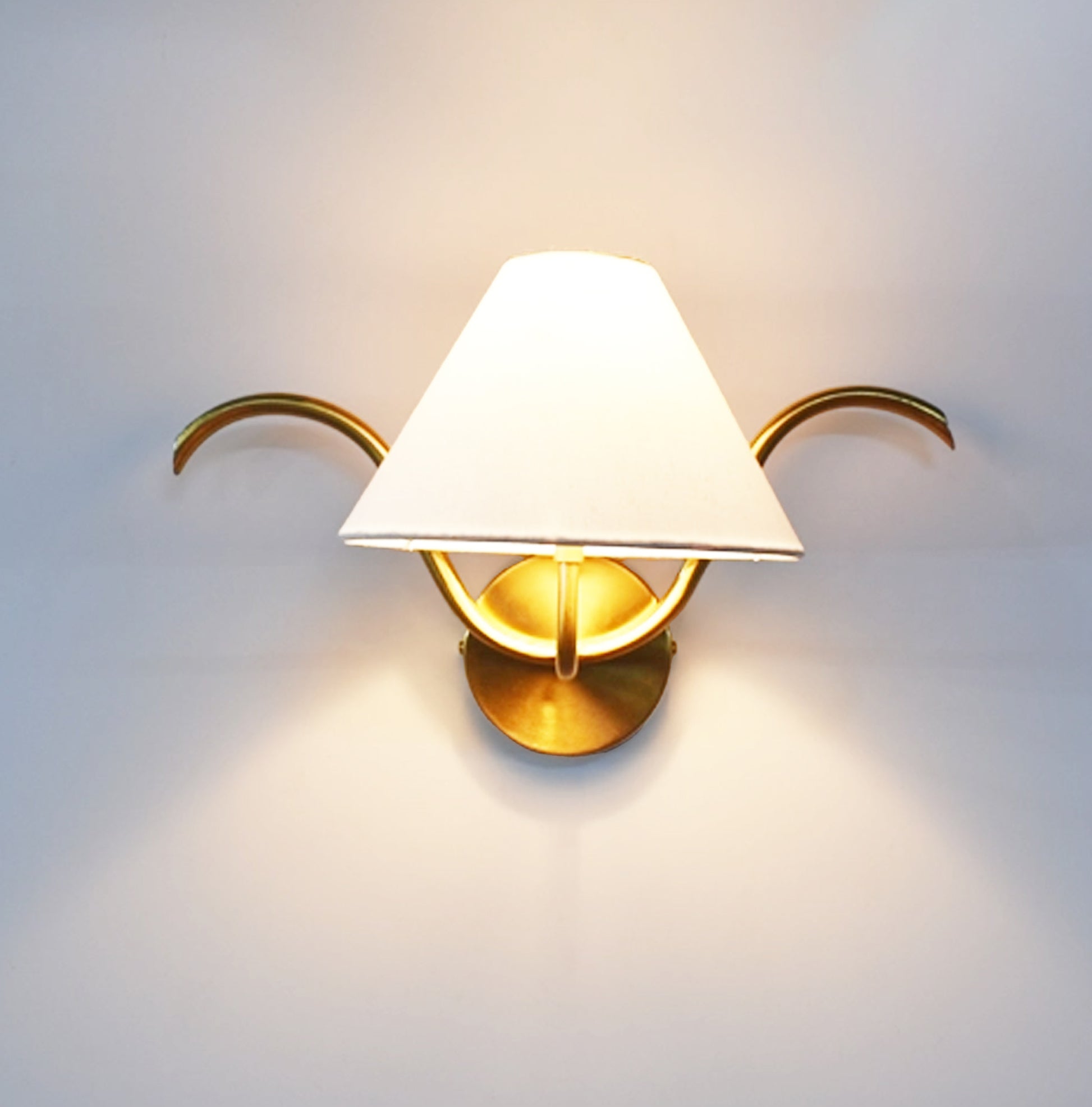 Wall Lamps with Canopy in Elegant Gold Finish