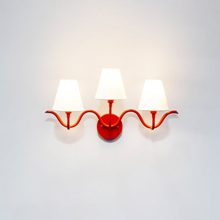 Unique Red Wall Lamps: Dual Shades for a Bold Look