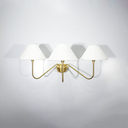 Introducing our modern gold 3 Lights Wall Lamp, a stunning addition to any space.