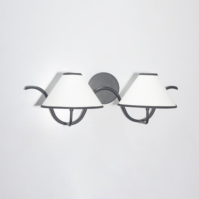 A masterpiece of modern lighting — sleek, bold, and matte black. Matte black