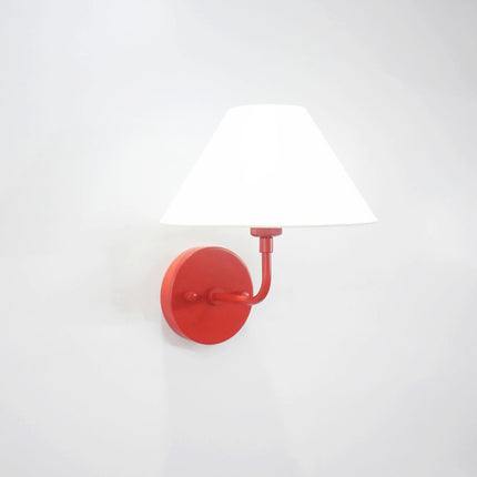 Chic red Wall Lamp with Canopy: A Perfect Lighting Choice