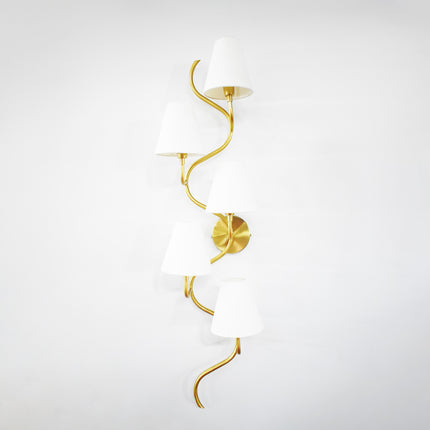 Stunning Golden Five Lamp Vertical Canopy Designs for your home
