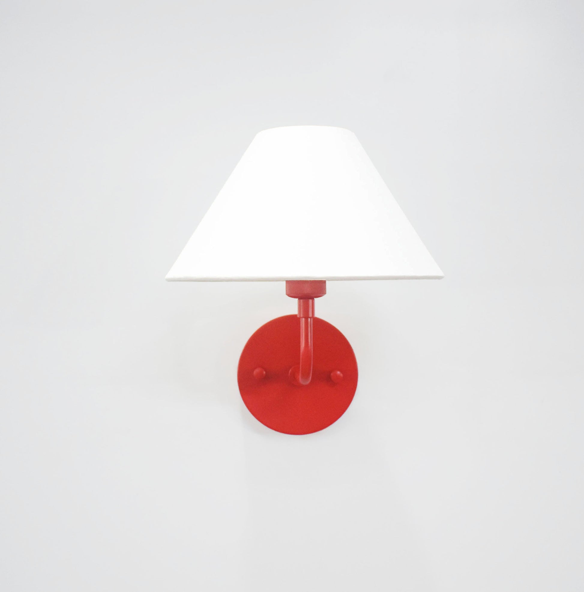Chic red Wall Lamp with Canopy: A Perfect Lighting Choice