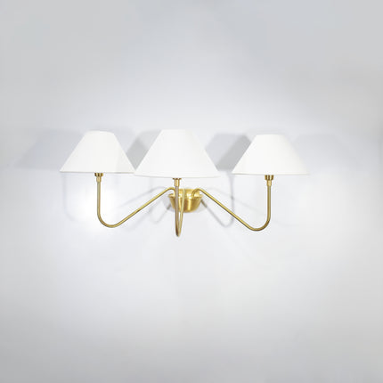 Introducing our modern gold 3 Lights Wall Lamp, a stunning addition to any space.
