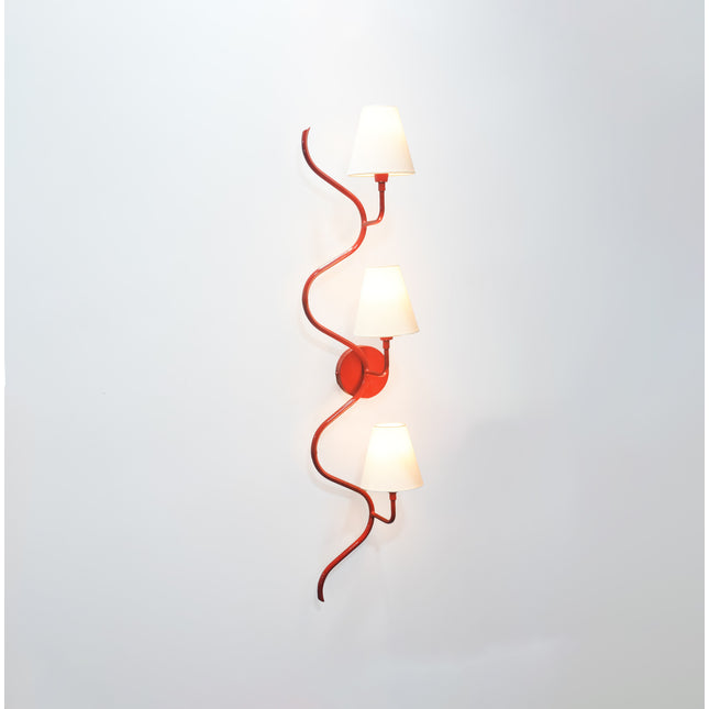 Stylish Vertical Red Wall Lamps for Modern Interiors