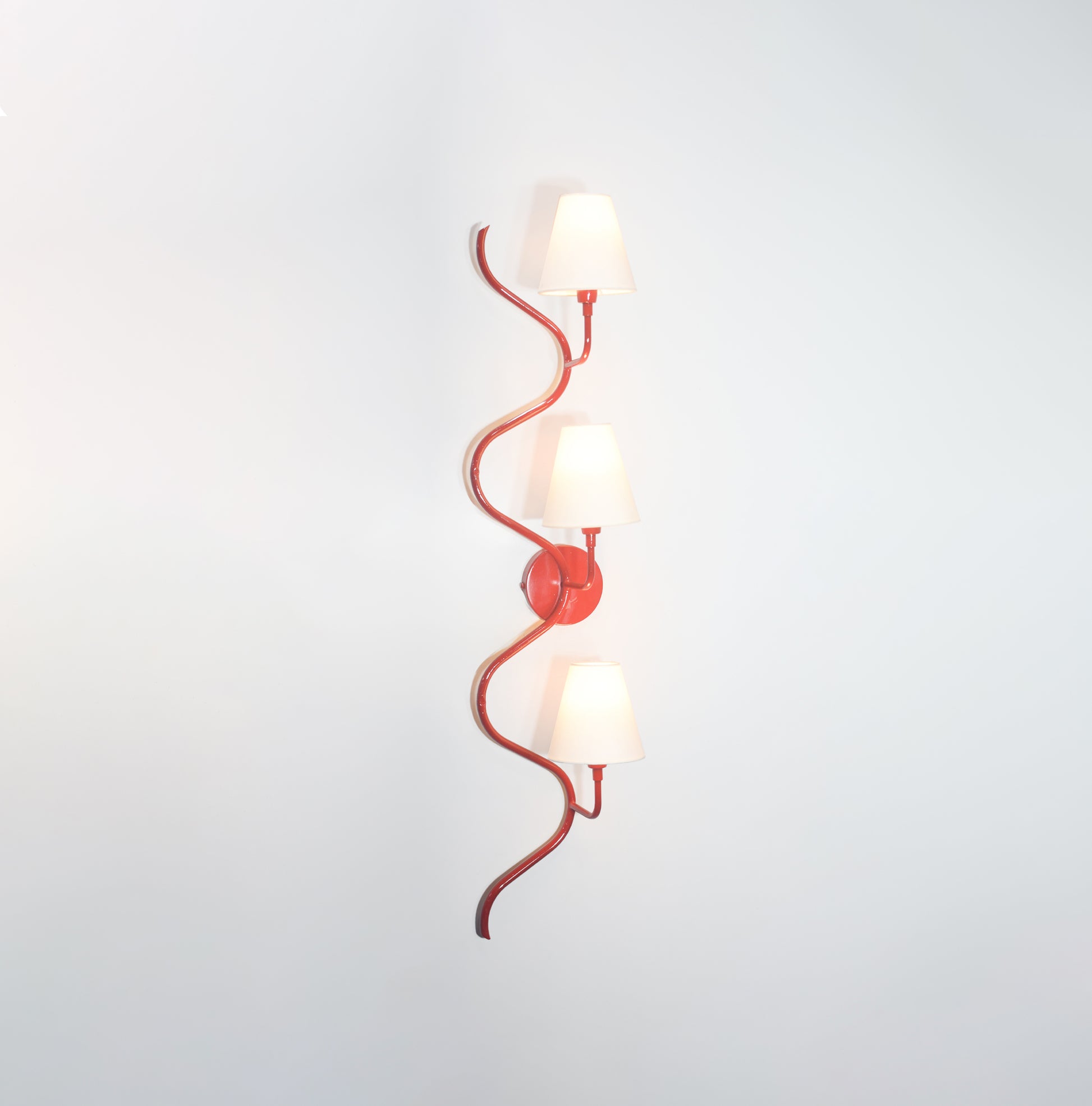 Stylish Vertical Red Wall Lamps for Modern Interiors