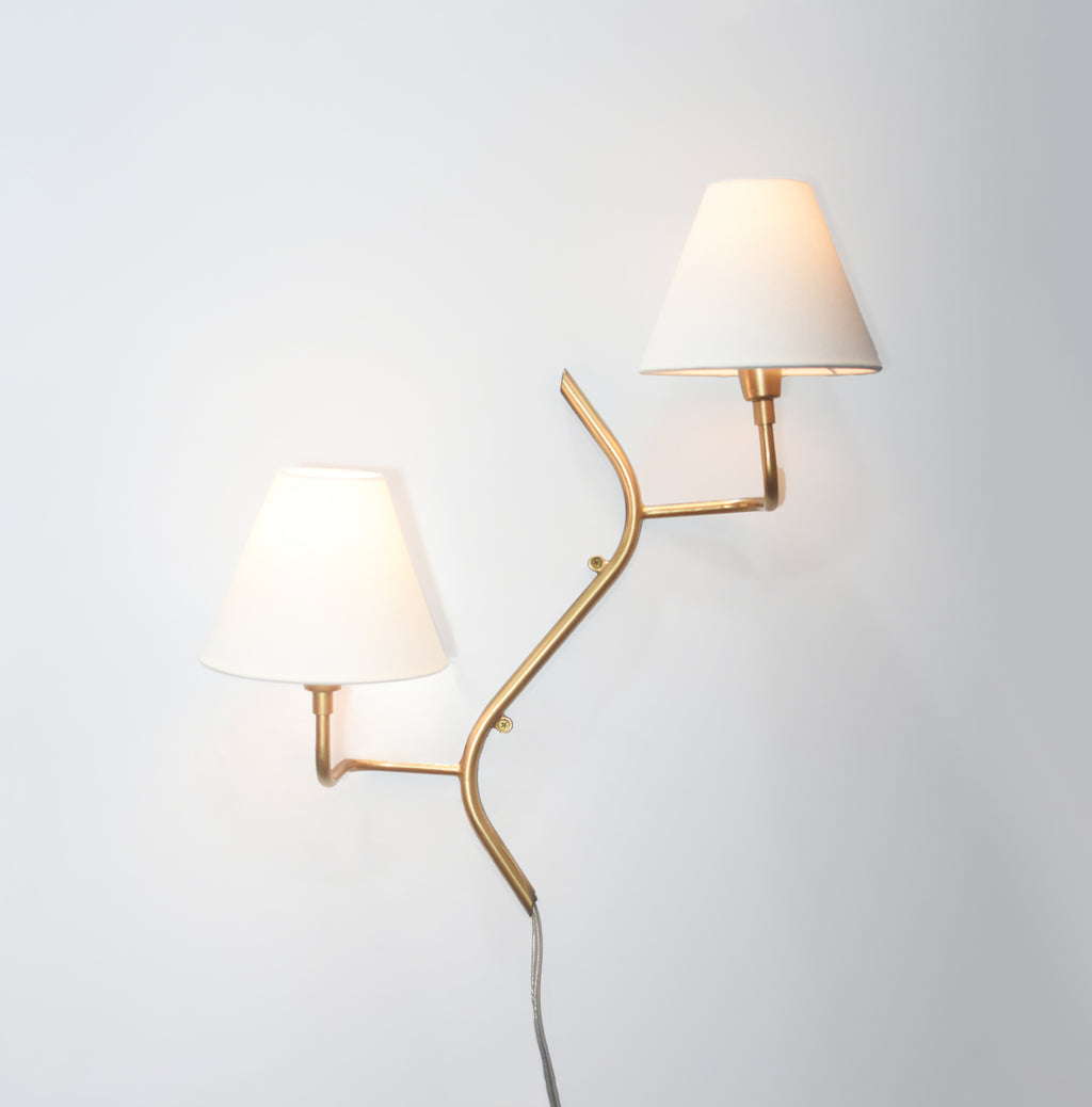 Unique Golden Wall Lamps: A Dual Touch of Elegance
