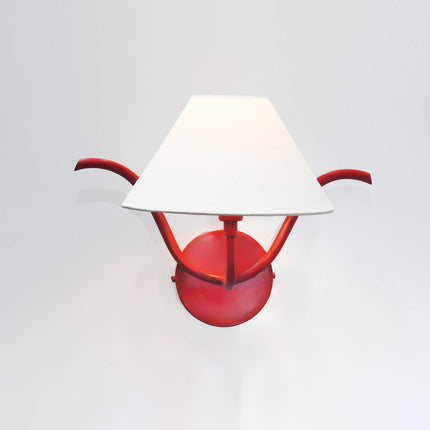 Enhance Ambiance with a Red Canopy Wall Fixture