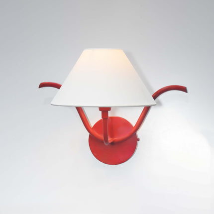 Enhance Ambiance with a Red Canopy Wall Fixture