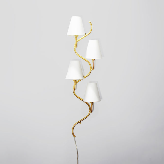 The Gold Brass wall sconce — where sophistication meets light.