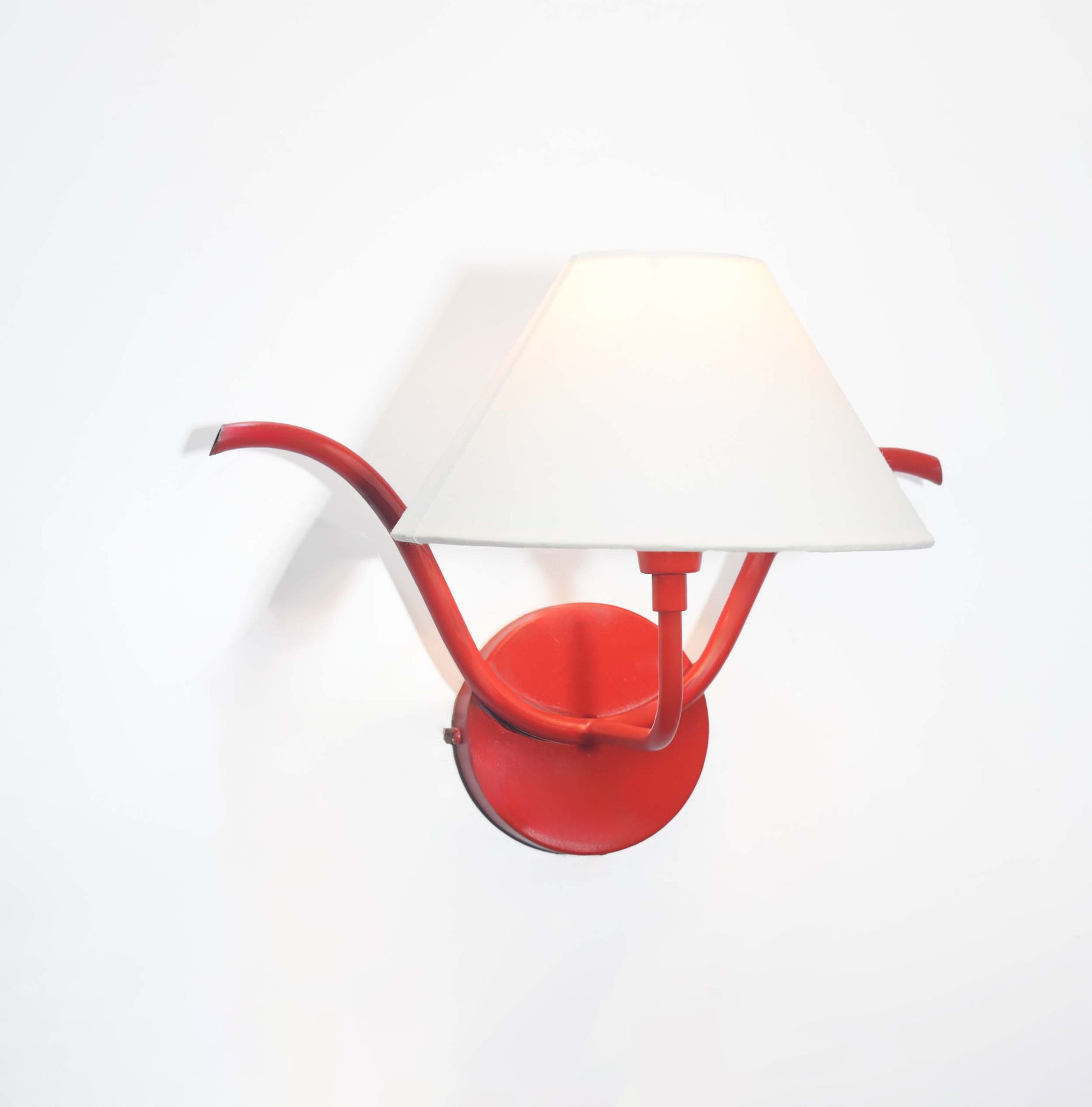 Enhance Ambiance with a Red Canopy Wall Fixture