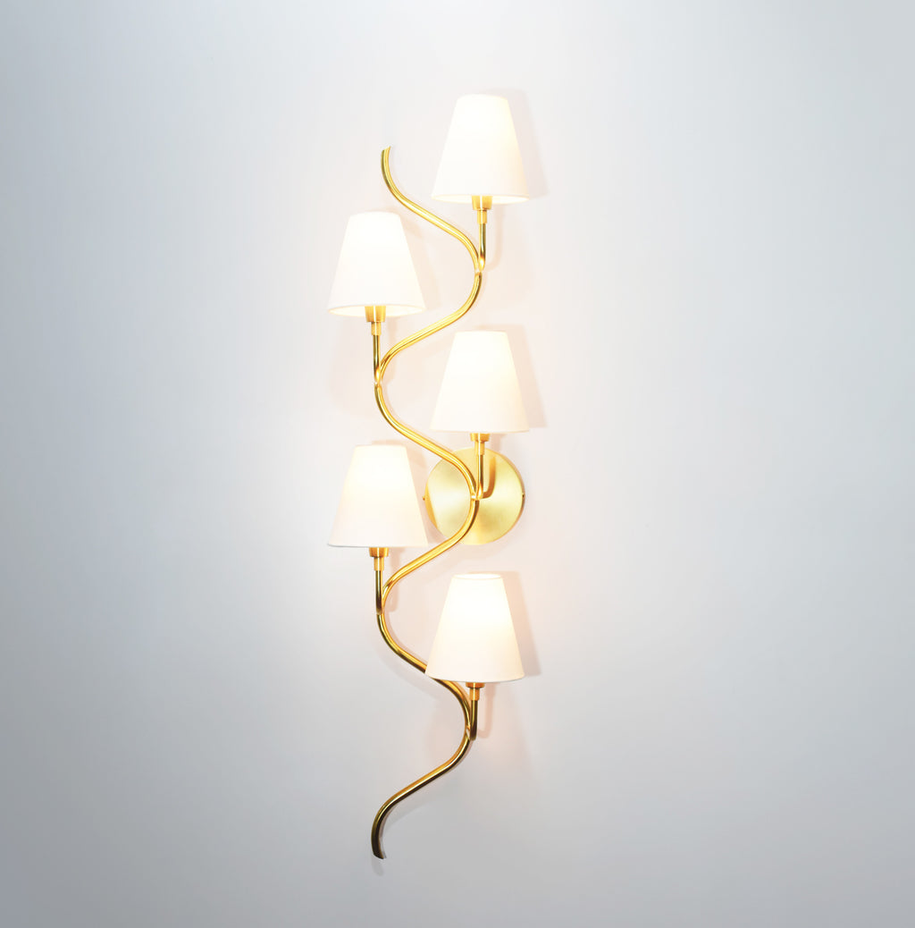 Stunning Golden Five Lamp Vertical Canopy Designs for your home