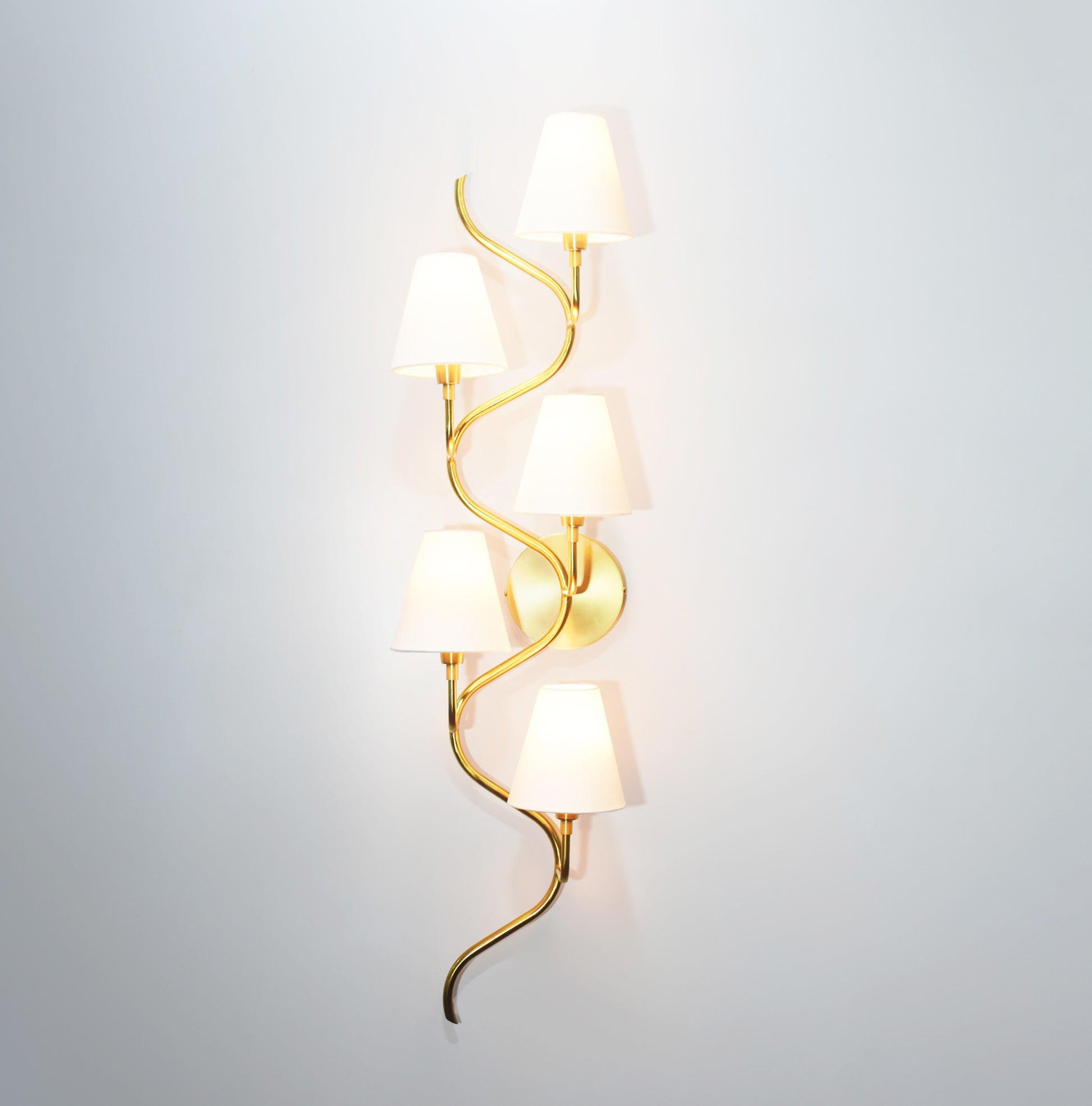 Stunning Golden Five Lamp Vertical Canopy Designs for your home