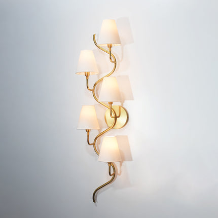 Stunning Golden Five Lamp Vertical Canopy Designs for your home