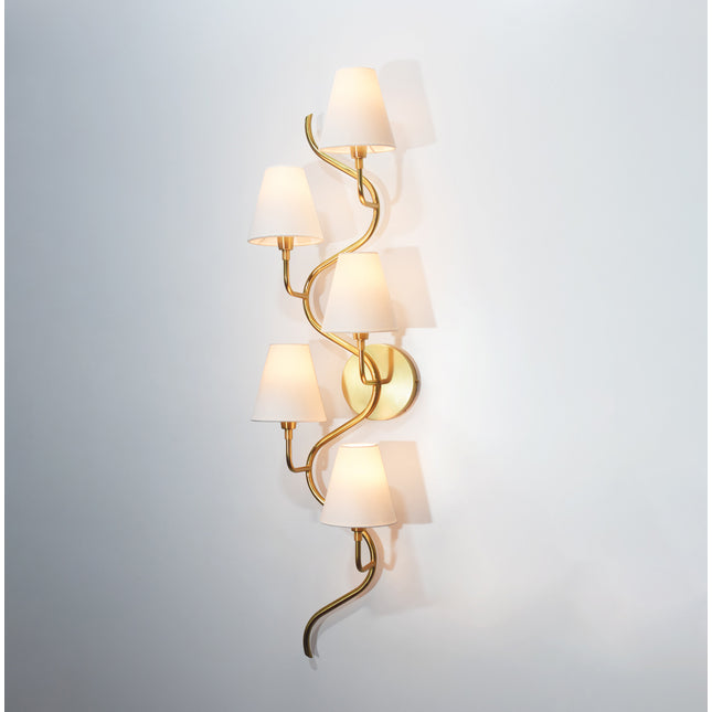 Stunning Golden Five Lamp Vertical Canopy Designs for your home