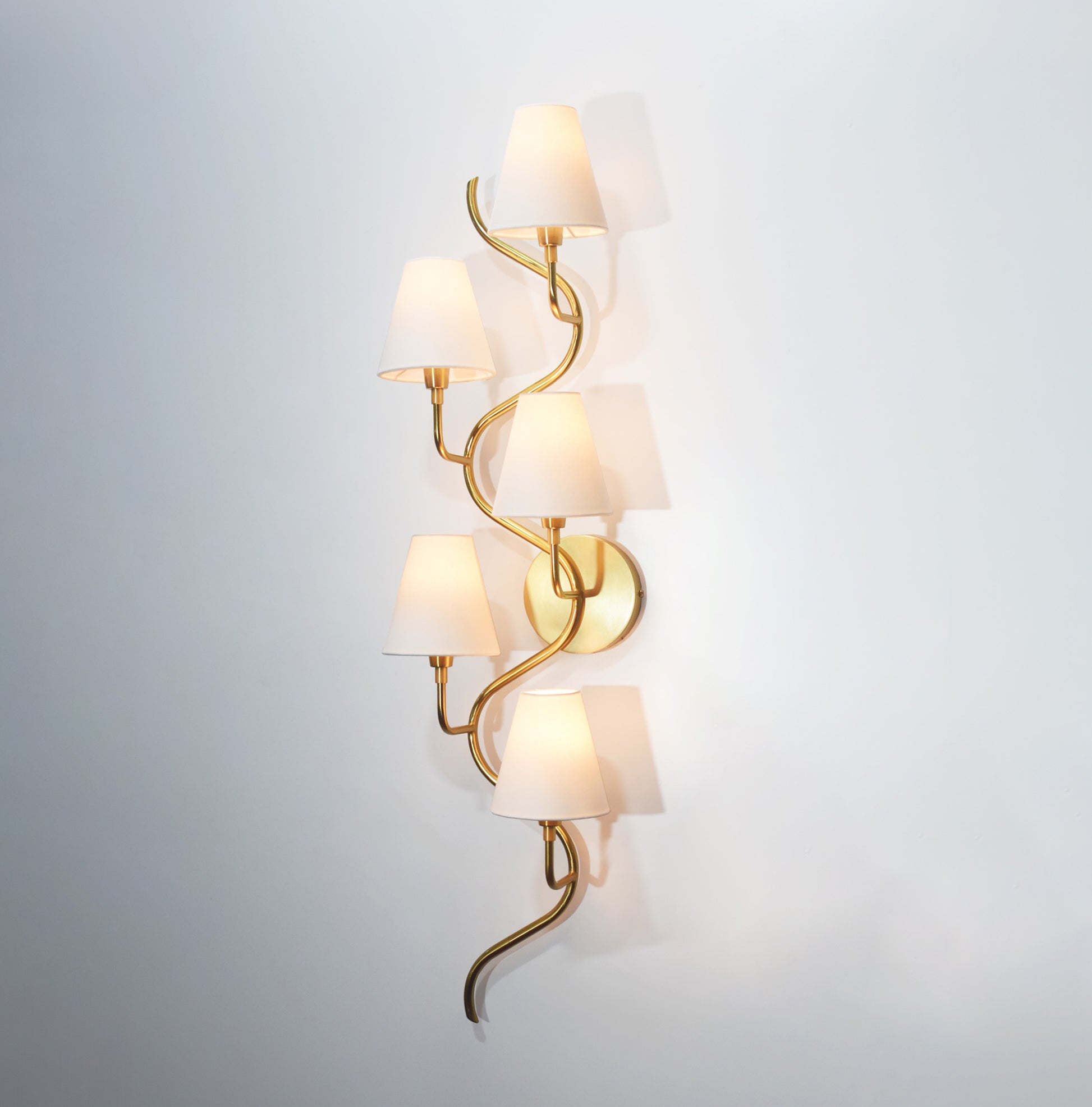 Stunning Golden Five Lamp Vertical Canopy Designs for your home