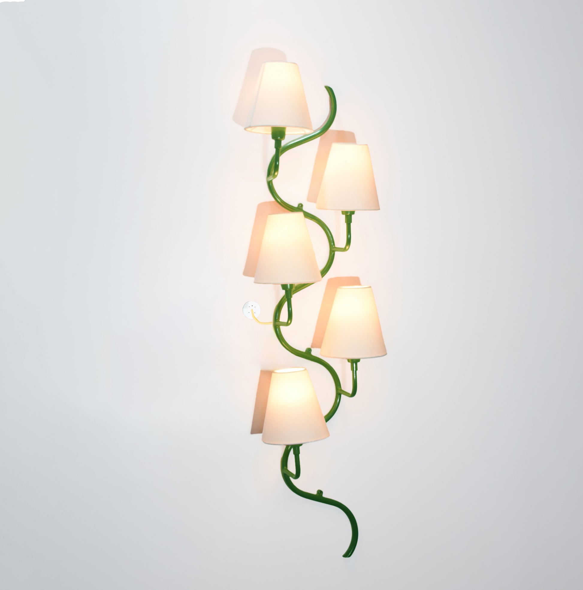 The Allure of Green Five Lamp Vertical Lighting Solutions