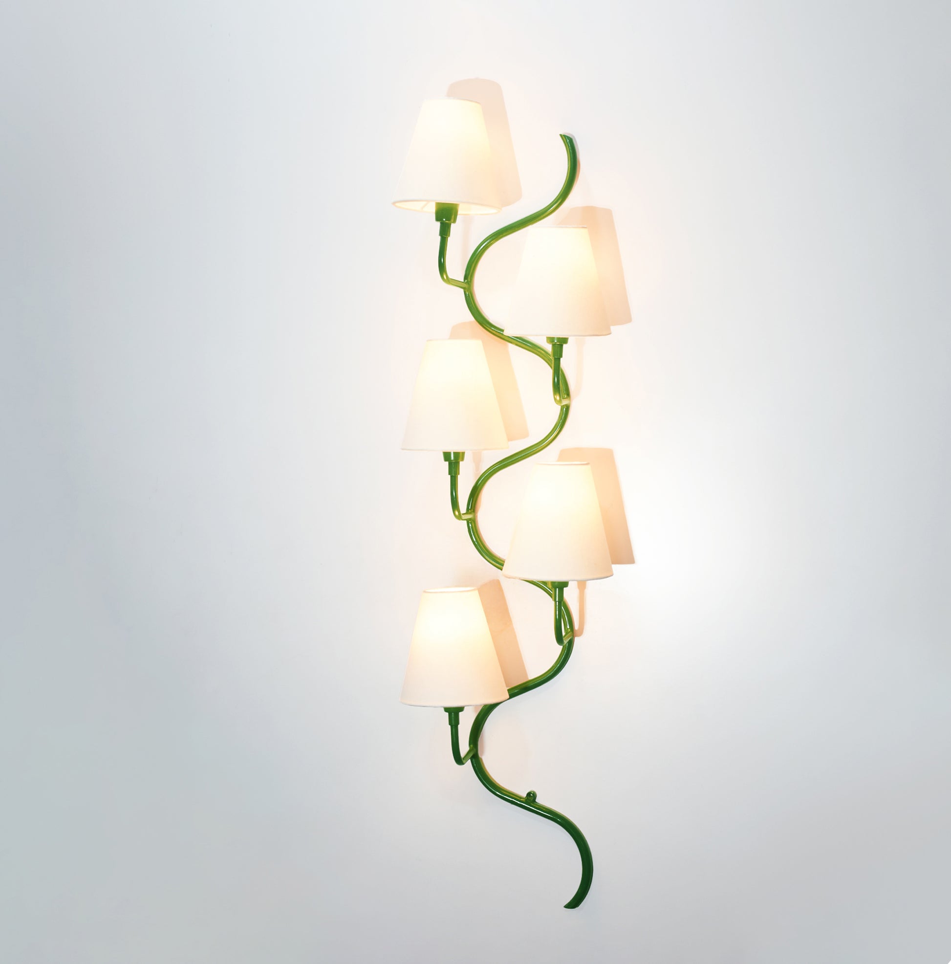The Allure of Green Five Lamp Vertical Lighting Solutions