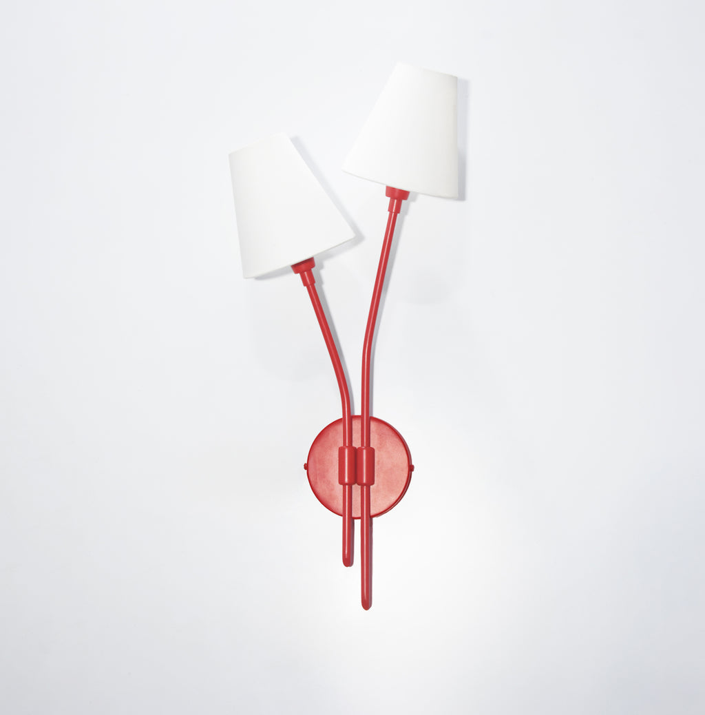 The Allure of Vertical Red Lamps in Home Design