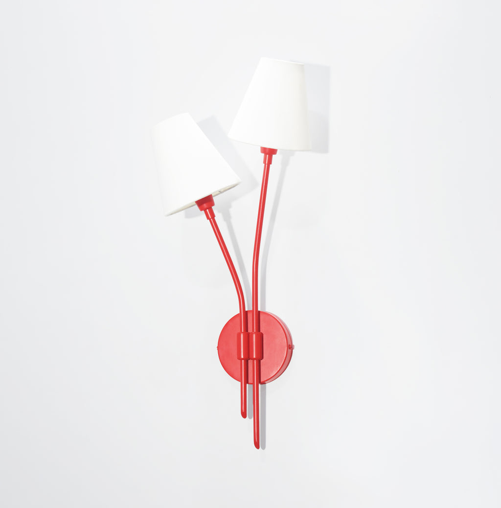 The Allure of Vertical Red Lamps in Home Design