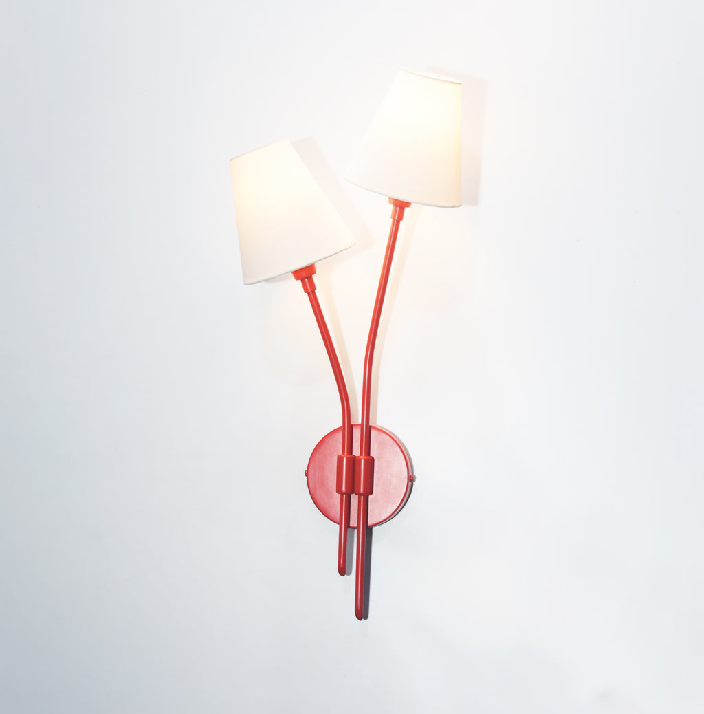 The Allure of Vertical Red Lamps in Home Design