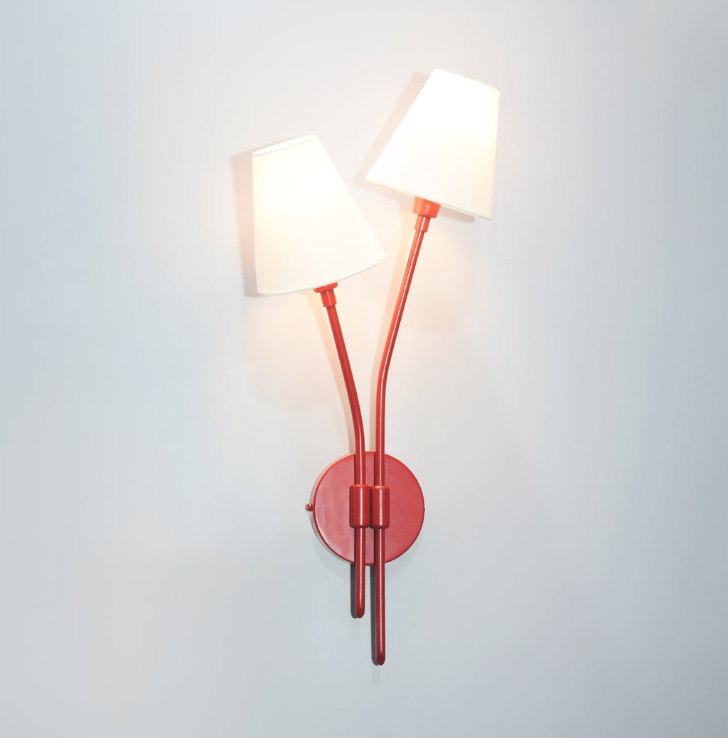 The Allure of Vertical Red Lamps in Home Design