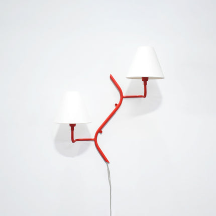 Discover the Charm of Two-Shade Red Wall Lamps