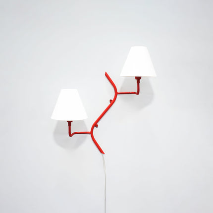 Discover the Charm of Two-Shade Red Wall Lamps