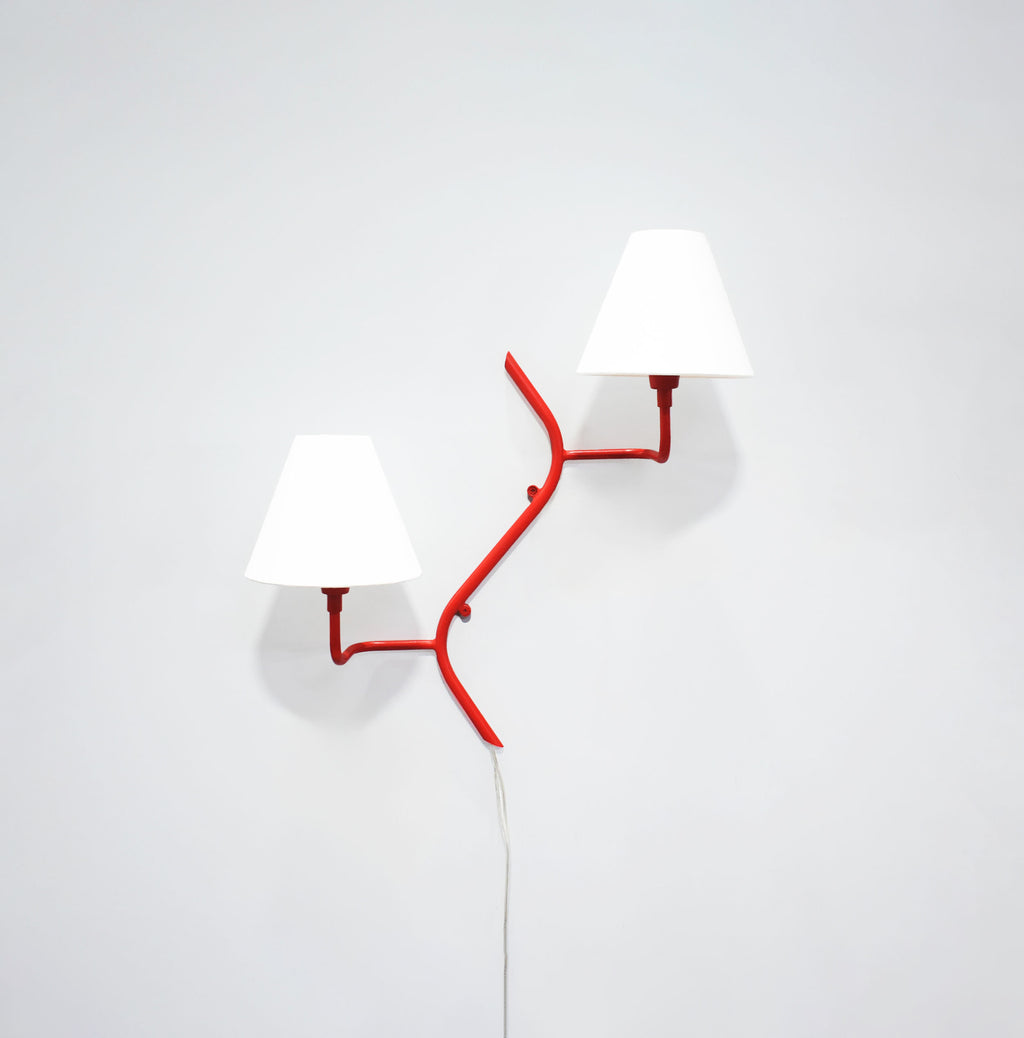 Discover the Charm of Two-Shade Red Wall Lamps