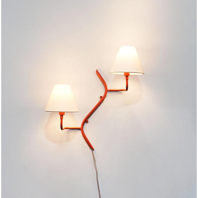 Discover the Charm of Two-Shade Red Wall Lamps