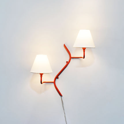 Discover the Charm of Two-Shade Red Wall Lamps