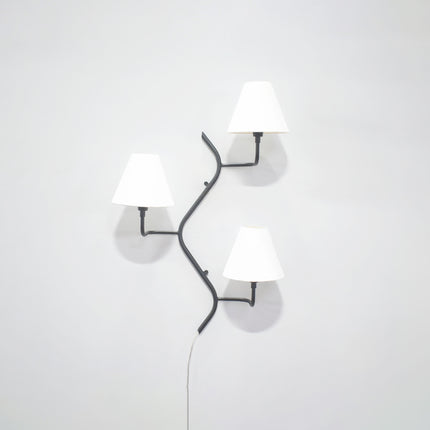 Elevate Your Decor with Three-Shade Black Wall Lamps