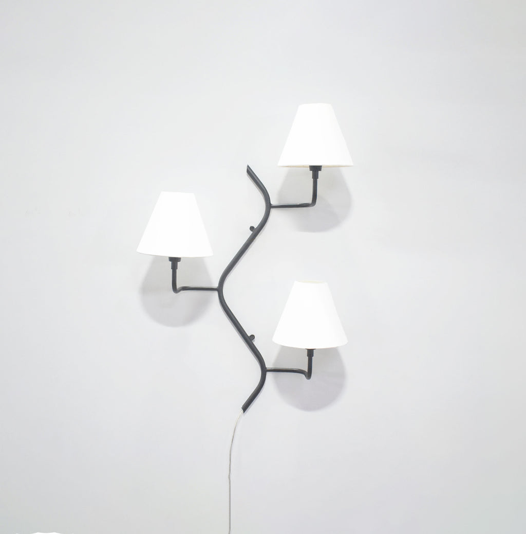 Elevate Your Decor with Three-Shade Black Wall Lamps