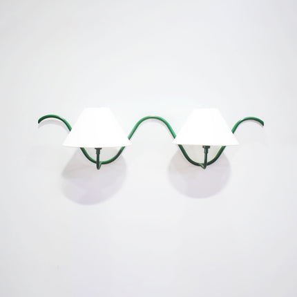 Illuminate Your Space with a Green Wall Lamp Duo