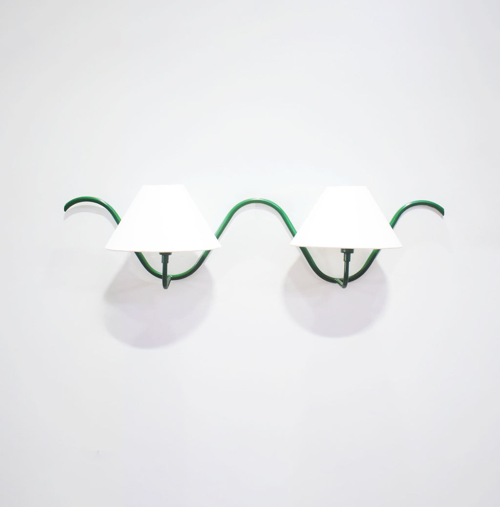 Illuminate Your Space with a Green Wall Lamp Duo