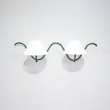 Illuminate Your Space with a Green Wall Lamp Duo