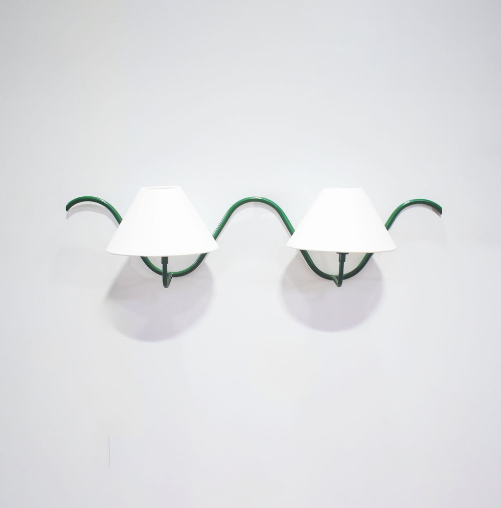Illuminate Your Space with a Green Wall Lamp Duo