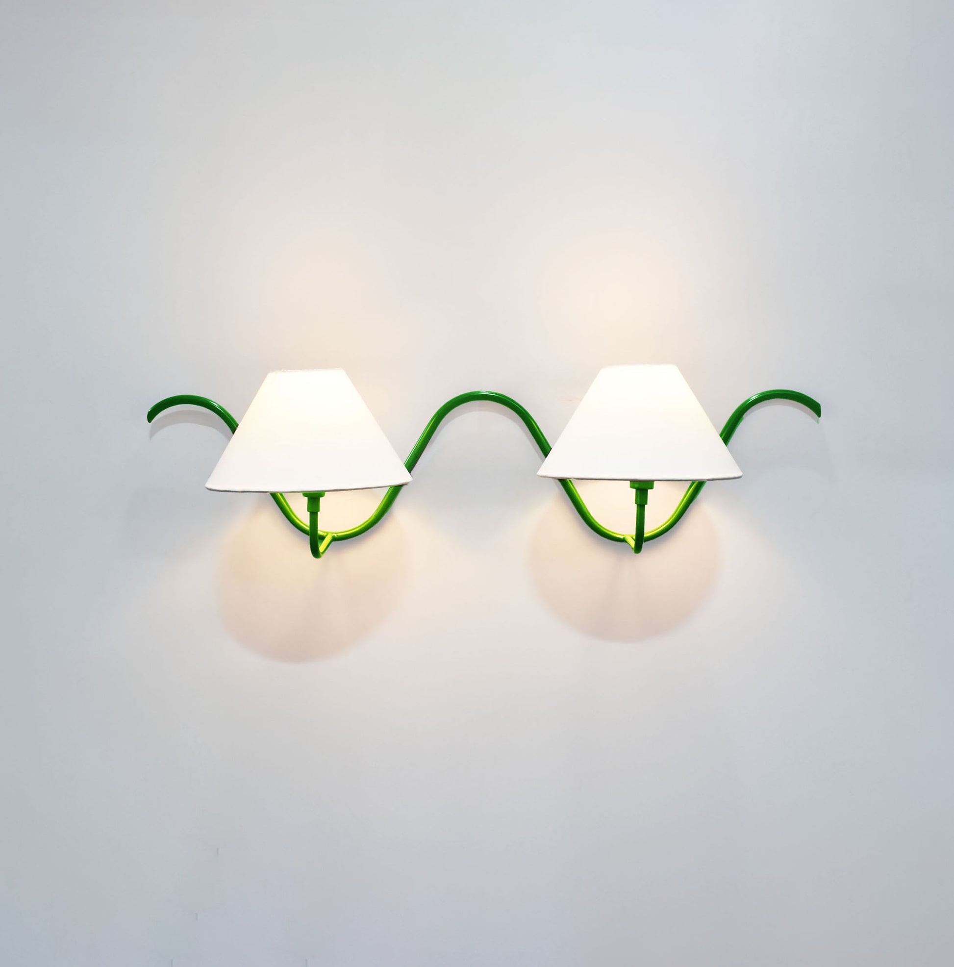 Illuminate Your Space with a Green Wall Lamp Duo