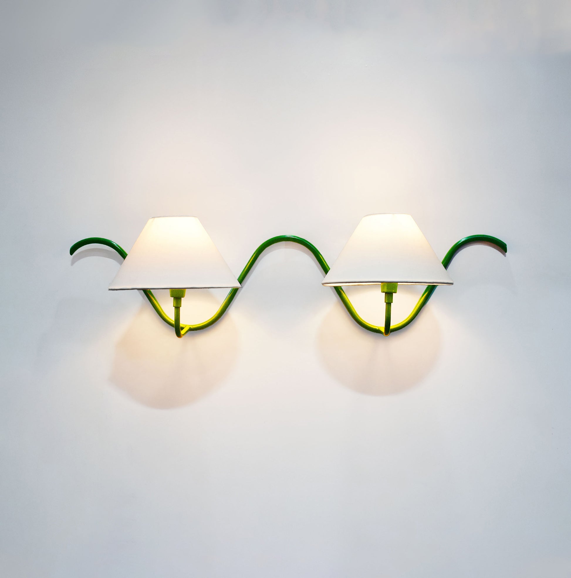 Illuminate Your Space with a Green Wall Lamp Duo