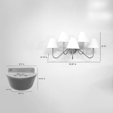 Style Your Space with a Five Light Wall Lamp