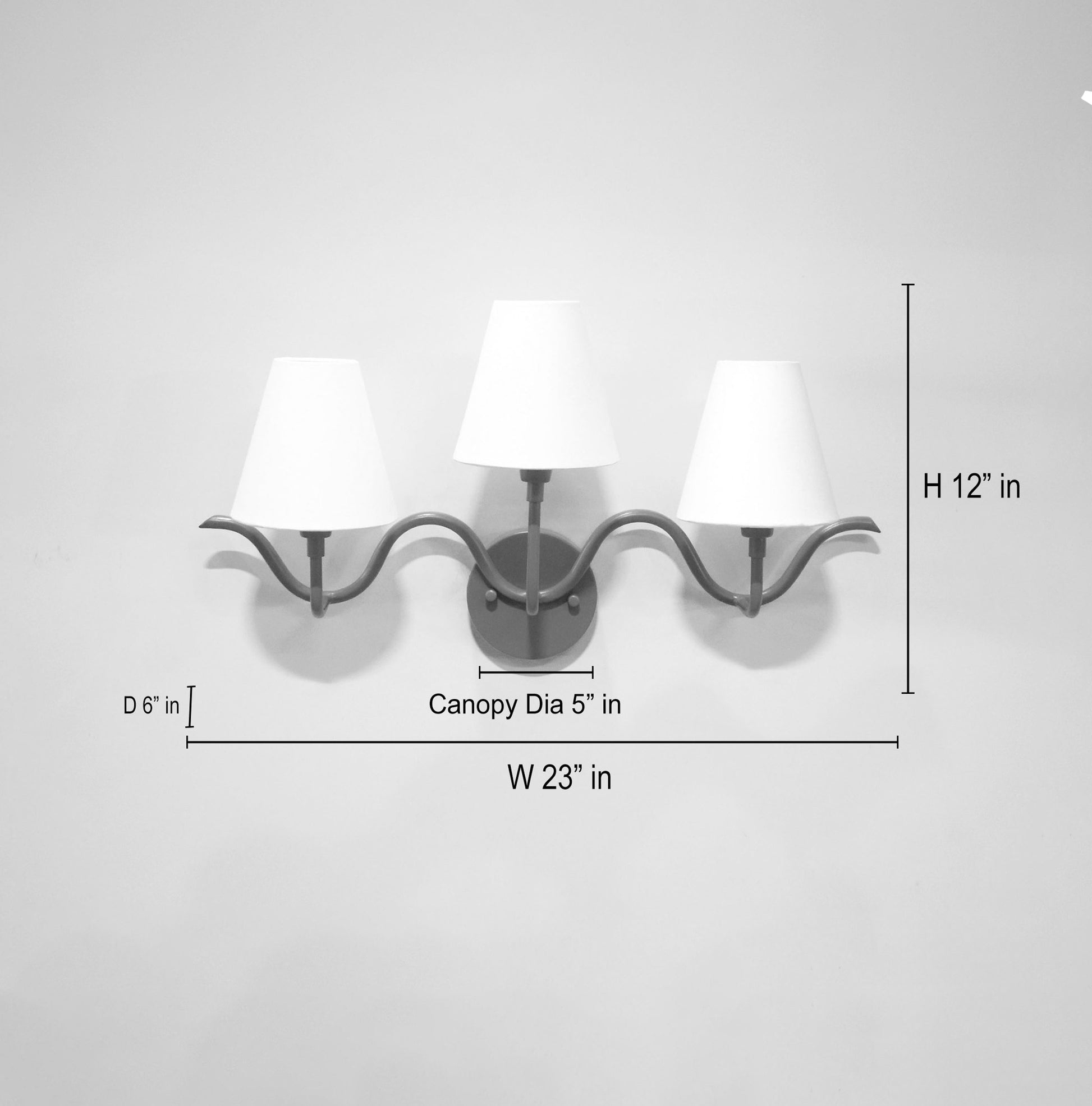 Illuminate Your Space with Yellow Triple Shade Sconces Yellow